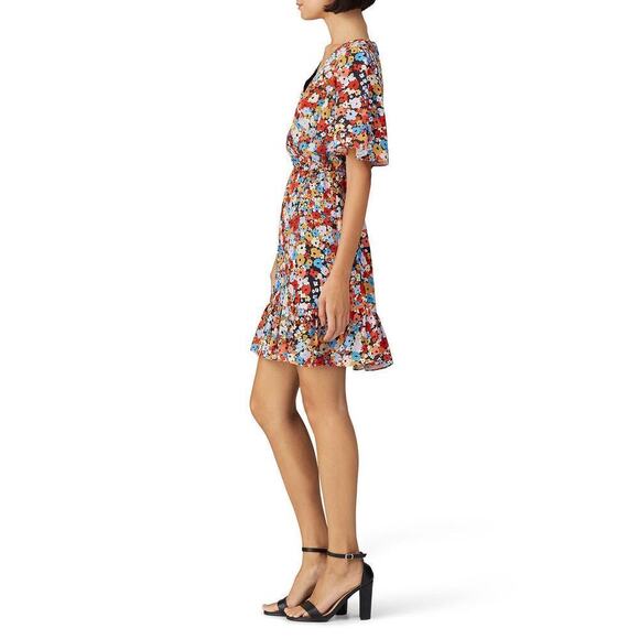 Rebecca Minkoff Sorcha Dress Floral Print Multicolor Size Large - Picture 4 of 13